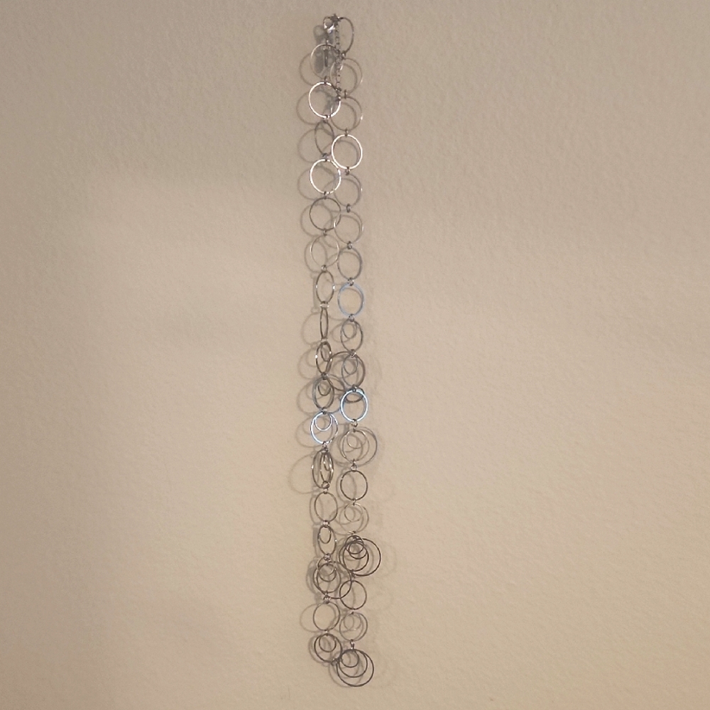 Charming Charlie Silver Circle Link Necklace